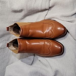 WULFUL brouged wingtip chelsea ankle boots Msz13